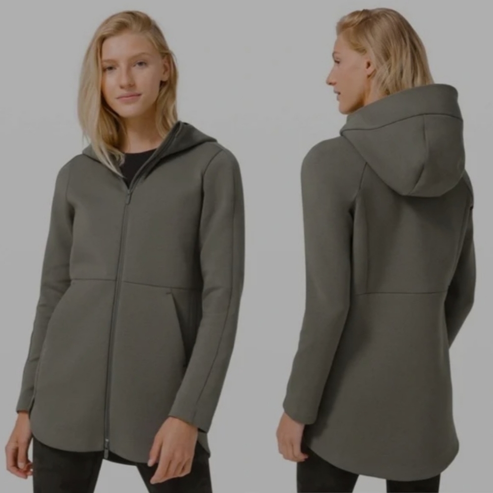 lululemon athletica Gray Hooded Jacket